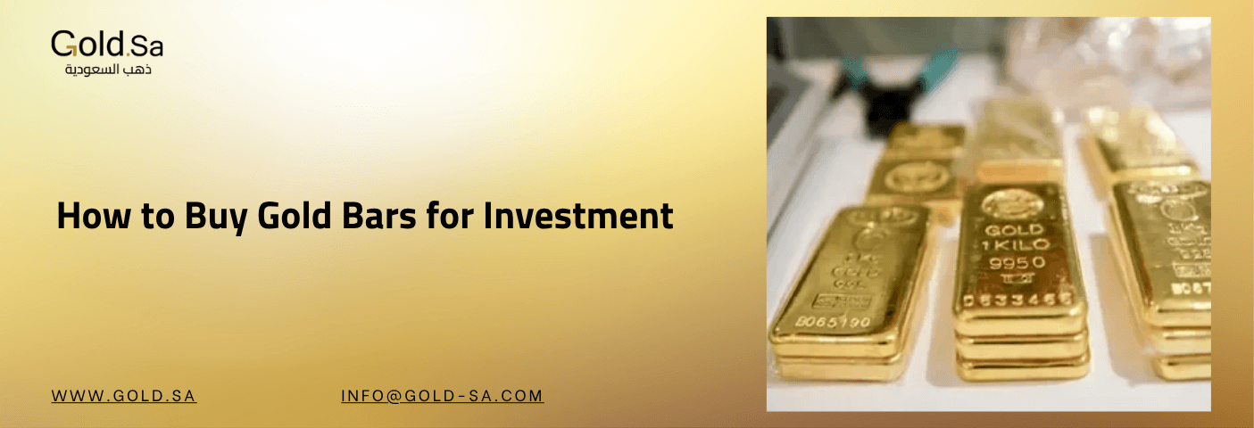Gold SA banner featuring stacked 1-kilo gold bars with purity markings, promoting premium investment opportunities.
